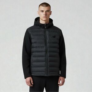 New Balance Mens Performance Puffer Jacket Soft Shell Fleece X-Large Sportswear